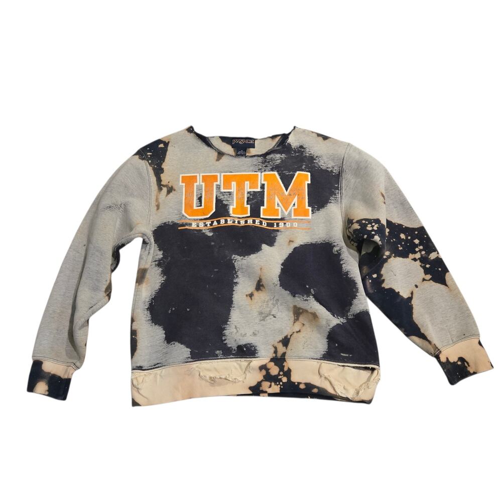 VTG University Of Tennessee Martin Bleached Distressed Grunge Preppy Size M